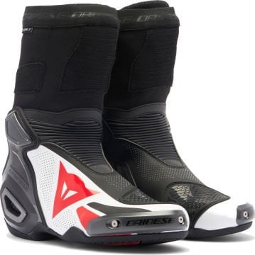 Dainese Axial 2 Air Delikli Deri Motosiklet Botu Siyah-Beyaz