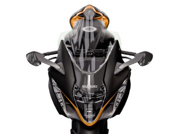WRS Yüksek Yarış Tipi Ön Cam Şeffaf +50Mm Suzuki Gsx-R 1300 Hayabusa 2021-2026