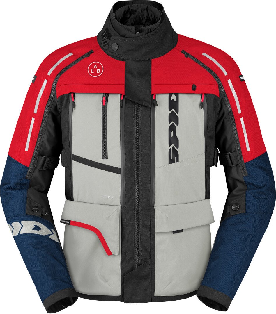 Spidi 4 Season V3 H2Out Tekstil Mont Buz-Mavi-Kırmızı Fiyatı ve