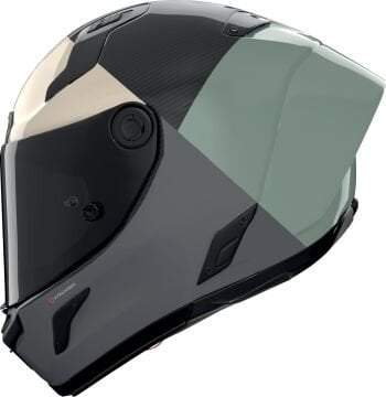 Nolan X-804 RS Ultra Carbon Blocco Kask Gri-Yeşil