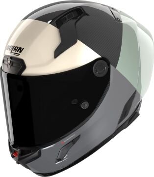 Nolan X-804 RS Ultra Carbon Blocco Kask Gri-Yeşil