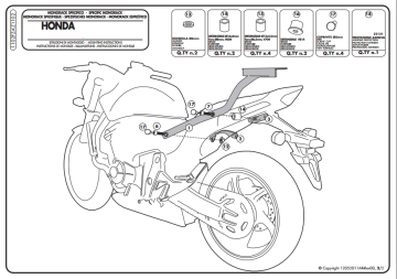 Kappa KZ1102 HONDA CBR 600F HORNET CB 600 (11-13) Arka Canta Tasıyıcı