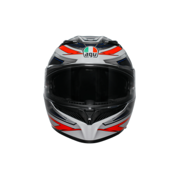 AGV K3 E2206 Space Matt Kapalı Kask Byaz-Kırmızı-Sarı