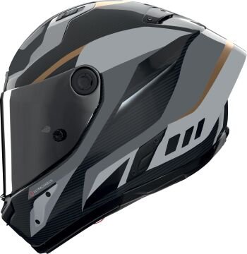 Nolan X-804 RS Ultra Karbon Lesmo Kask Gri-Siyah