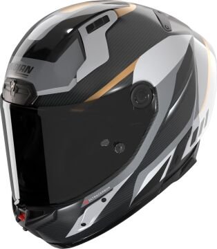 Nolan X-804 RS Ultra Karbon Lesmo Kask Gri-Siyah