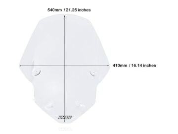 WRS Ön Cam Touring Şeffaf Triumph Tiger 850 / 900 2020-2026