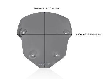 WRS Ön Cam Sport Koyu Füme Triumph Tiger 850 / 900 / Gt / Pro 2020-2026