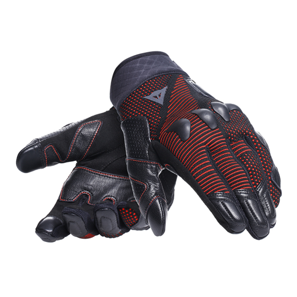 Dainese Unruly Ergo-Tek Motosiklet Eldiveni Siyah-Kırmızı