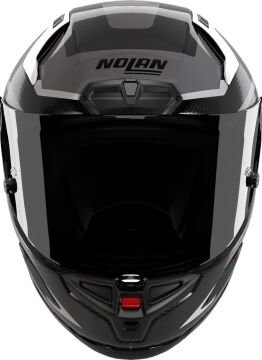 Nolan X-804 RS Ultra Karbon Lesmo Kask Gri-Kırmızı