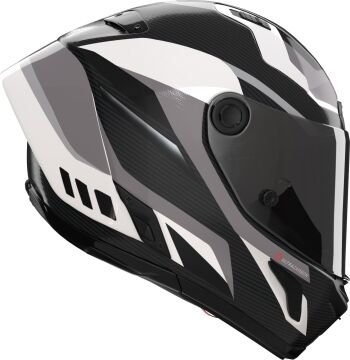 Nolan X-804 RS Ultra Karbon Lesmo Kask Gri-Kırmızı