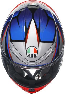 Agv K6 S Slashcut Kask Mavi-Kırmızı