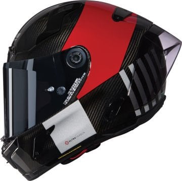 Nolan X-804 RS Ultra Carbon Combo Gara Kask Kırmızı