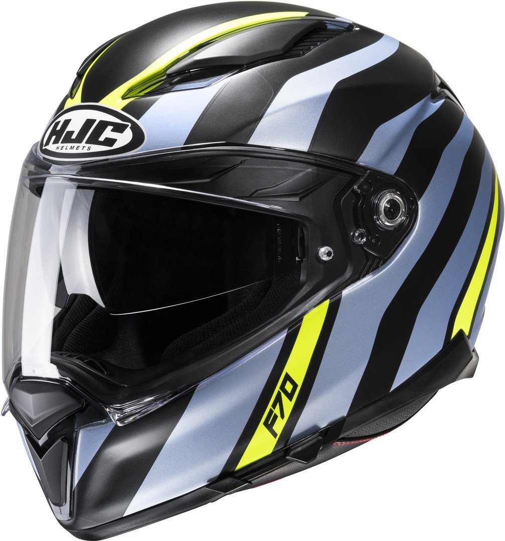 HJC F70 Kapalı Kask Galla Siyah-Gri-Sarı