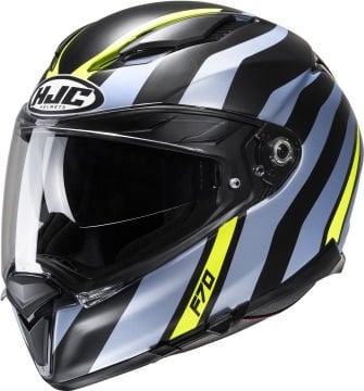 HJC F70 Kapalı Kask Galla Siyah-Gri-Sarı
