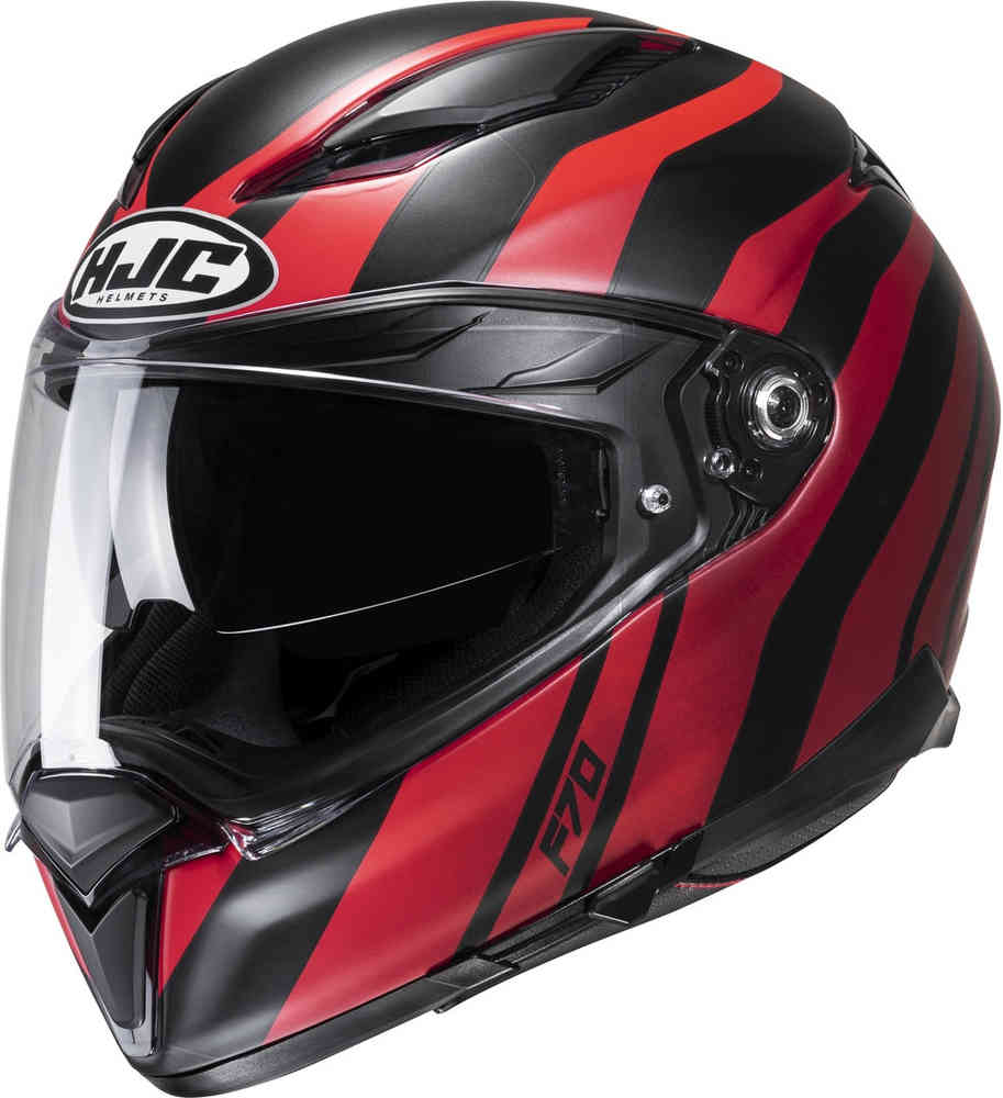 HJC F70 Kapalı Kask Galla Siyah-Kırmızı
