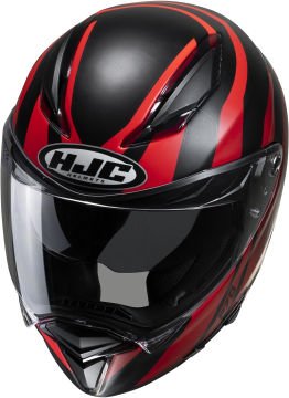HJC F70 Kapalı Kask Galla Siyah-Kırmızı