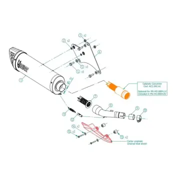 Mivv Mover Siyah Çelik Egzoz, Honda ADV 350 2022-2024