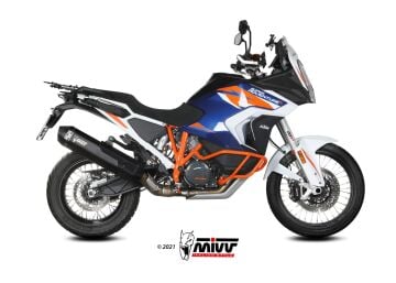 Mivv Speed ​​Edge Siyah Çelik Egzoz, KTM 1290 Süper Adventure/R/S/T 2021-2024