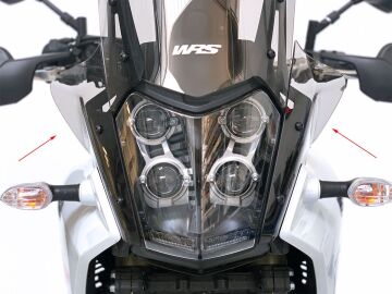 WRS Çift Deflektör Oversize Koyu Füme Yamaha Tenere 700 2019-2024