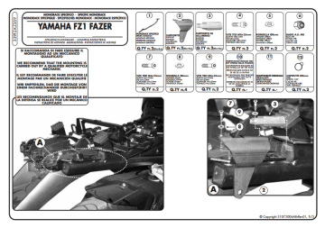 Kappa KZ359 Yamaha FZ1 FAZER 1000 (06-15) Arka Canta Tasıyıcı