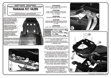 Kappa KZ359 Yamaha FZ1 FAZER 1000 (06-15) Arka Canta Tasıyıcı