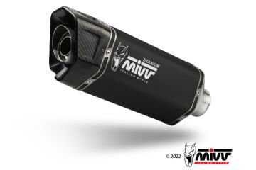 Kymco AK550 2021-2024 Mivv SR1 Siyah Çelik Egzoz