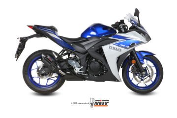 Yamaha YZF R25 2015-2024 Mivv Suono Siyah Çelik Egzoz