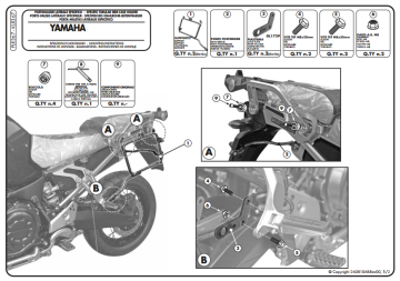 Kappa KLR367 YAMAHA XT 1200Z SUPERTENERE (10-15) Yan Canta Tasıyıcı
