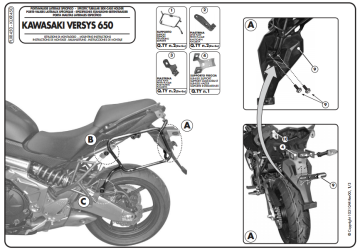 Kappa KLXR450 Kawasakı VERSYS 650 (10-14) Yan Canta Tasıyıcı