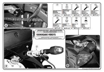 Kappa KL447 Kawasakı VERSYS 650 (06-09) Yan Canta Tasıyıcı