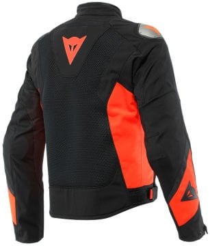 Dainese Energyca Air Black Fluo Red Tekstil Ceket