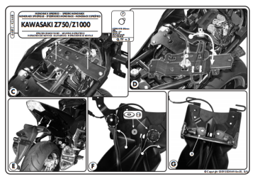 Kappa KZ448 Kawasakı Z 750 Z 1000 (07-13) Arka Canta Tasıyıcı