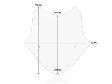 WRS Standard Şeffaf Ön Cam BMW R 1250 Rt 2021-2025