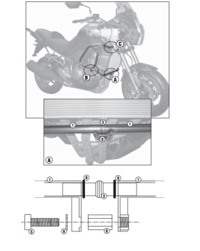 Kappa KN4105 Kawasakı VERSYS 1000 (12-14) Koruma Demırı