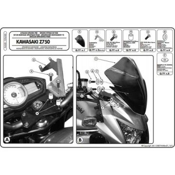 Kappa KA446 Kawasakı Z 750 (2007-2013) Ruzgar Sıperlık