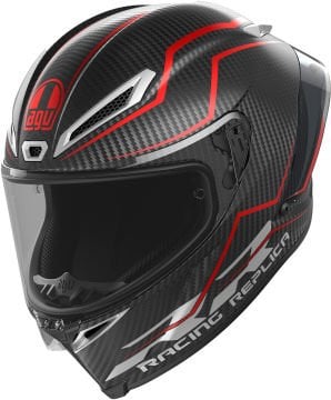 AGV Pista GP RR Performante Carbon Kapalı Kask Siyah/Kırmızı