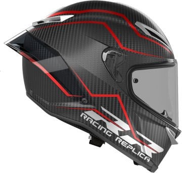 AGV Pista GP RR Performante Carbon Kapalı Kask Siyah/Kırmızı