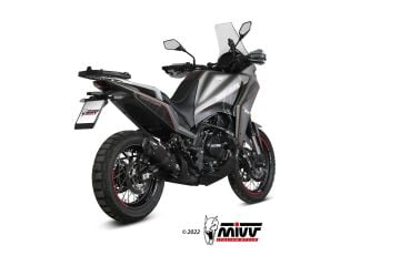 Moto Morini Xcape 650 2021-2024 Mivv Suono Siyah Çelik Egzoz