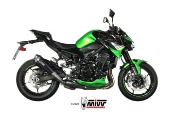 Mivv Delta Race Siyah Çelik Egzoz, Kawasaki Z900 2020-2024