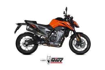 KTM Duke 790 2023-2025, Mivv Delta Race Siyah Çelik Egzoz