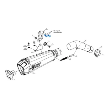 Mivv Delta Race Çelik Egzoz, BMW F750GS 2018-2024