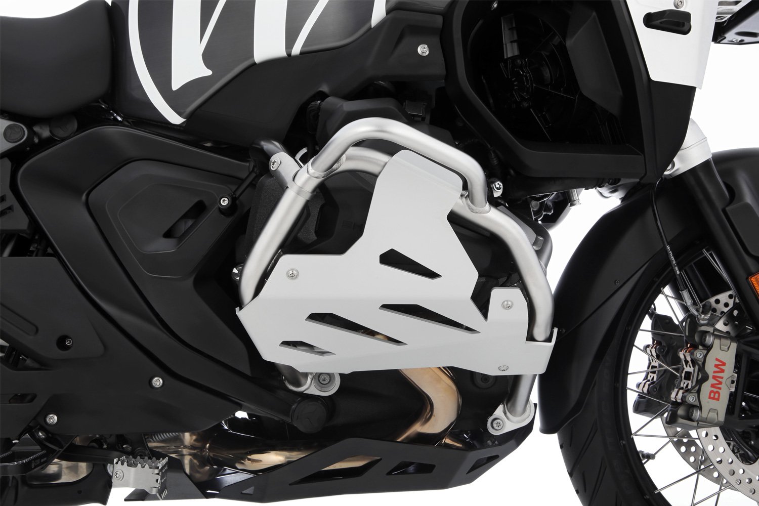 BMW R 1300 GS ve GS Adventure için Wunderlich Silindir Kapağı Koruma Set Gümüş