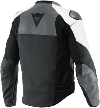 Dainese Sportiva Motosiklet Deri Ceket Gri-Siyah