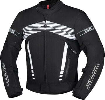 IXS RS-400-ST 3.0 Waterproof Motosiklet Mont Siyah-Beyaz
