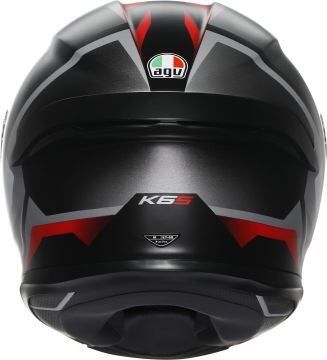 AGV K6 S Karve Kask Mat Beyaz-Kırmızı