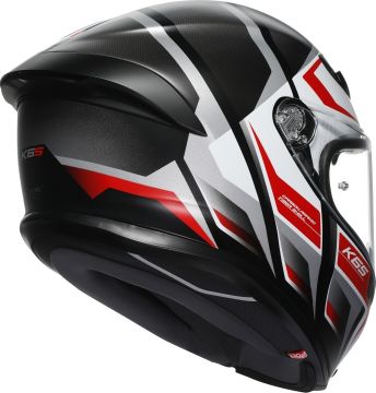 AGV K6 S Karve Kask Mat Beyaz-Kırmızı