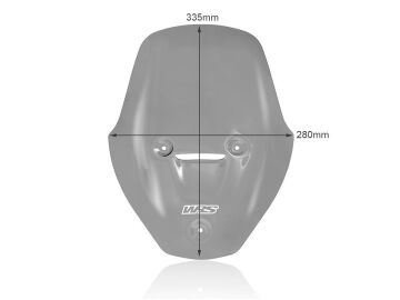 WRS Tur Tipi Ön Cam Koyu Füme Ducati Diavel V4 / Rs 2023-2026