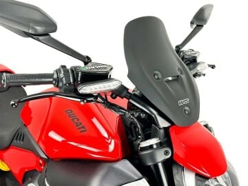 WRS Tur Tipi Ön Cam Mat Siyah Ducati Diavel V4 / Rs 2023-2026