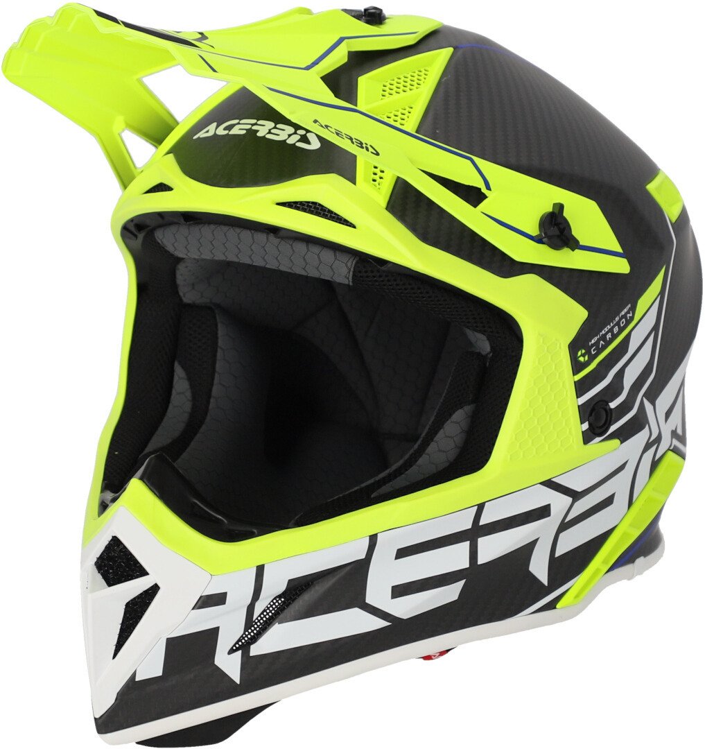 Acerbis Steel Carbon 2023 Motocross Kask Sarı