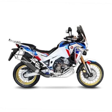 Honda Africa Twin 1100 2020-2024 LeoVince Lv12 Siyah Çelik Slip-On Egzoz